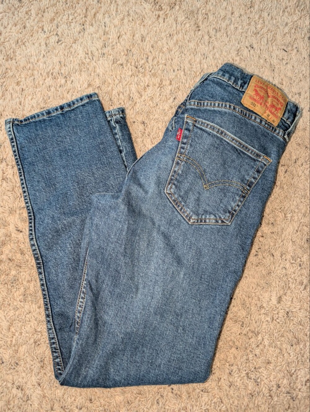 Levis 511 Medium Wash Mens Jeans Size 32x30
